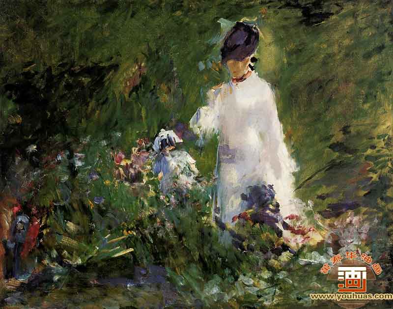 pŮ˻gYoung Woman Among Flowers_Rͮ(hu)Ʒp