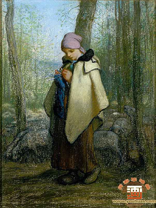 ᘿŮThe Knitting Shepherdess_ͮ(hu)Ʒp