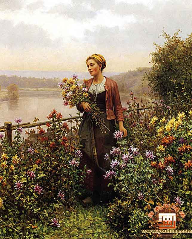 Ůڻ@Woman in a Garden_΢Tʿͮ(hu)Ʒp