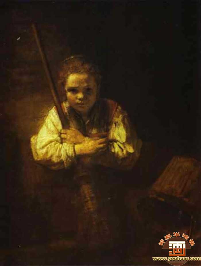 ÒŮA Girl with a Broom_ͮƷp